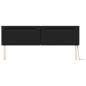 Preview: LED Kopfteil Schwarz 200 cm Kunstleder