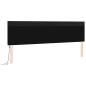 Preview: LED Kopfteil Schwarz 200 cm Kunstleder