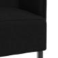 Preview: Hochlehner Sofa Schwarz 109x56x121 cm Stoff