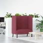Preview: ARDEBO.de - Hochlehner Sofa Burgunderrot 109x56x121 cm Stoff
