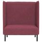 Preview: Hochlehner Sofa Burgunderrot 109x56x121 cm Stoff