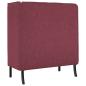 Preview: Hochlehner Sofa Burgunderrot 109x56x121 cm Stoff
