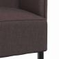 Preview: Hochlehnen-Sofa Dunkelbraun 109x56x121 cm Stoff