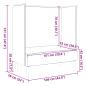 Preview: Hochlehnen-Sofa Dunkelbraun 109x56x121 cm Stoff