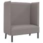 Preview: Hochlehner Sofa Taupe 109x56x121 cm Stoff