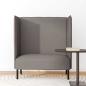 Preview: Hochlehner Sofa Taupe 109x56x121 cm Stoff