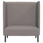 Preview: Hochlehner Sofa Taupe 109x56x121 cm Stoff