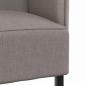 Preview: Hochlehner Sofa Taupe 109x56x121 cm Stoff