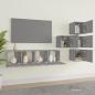 Preview: 6-tlg. TV-Schrank-Set Grau Sonoma Holzwerkstoff