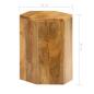 Preview: 3-tlg. Couchtisch-Set Massivholz Mango