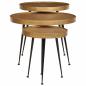 Preview: Couchtisch 3 Stk. Golden Holzwerkstoff