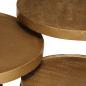 Preview: Couchtisch 3 Stk. Golden Holzwerkstoff