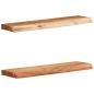 Preview: ARDEBO.de - Wandregale 2 Stk. 60x20x3,5 cm Massivholz Akazie