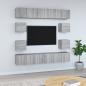 Preview: ARDEBO.de - 10-tlg. TV-Schrank-Set Grau Sonoma Holzwerkstoff