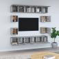 Preview: 10-tlg. TV-Schrank-Set Grau Sonoma Holzwerkstoff