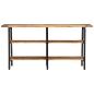 Preview: Konsolentisch 140x35x70 cm Massivholz Mango