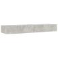 Preview: ARDEBO.de - TV-Schrank mit LED-Leuchten Betongrau 120x35x15,5 cm