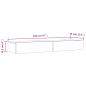 Preview: TV-Schrank mit LED-Leuchten Betongrau 120x35x15,5 cm