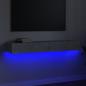 Preview: TV-Schrank mit LED-Leuchten Betongrau 120x35x15,5 cm