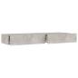 Preview: TV-Schrank mit LED-Leuchten Betongrau 120x35x15,5 cm