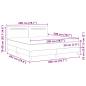 Preview: Boxspringbett mit Matratze Grau 200x200 cm Kunstleder