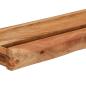Preview: Wandregale 2 Stk. 100x17x8 cm Massivholz Akazie