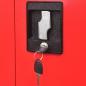 Preview: Werkzeugschrank mit Werkzeugtruhe Stahl 90x40x180cm Rot Schwarz