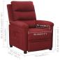 Preview: Relaxsessel Weinrot Stoff
