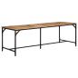 Preview: Esstisch 220x90x75 cm Raues Massivholz Mango