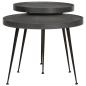 Preview: Couchtisch 2 Stk. Schwarz Holzwerkstoff