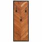 Preview: Wandgarderobe 2 Stk. 35x1x90 cm Massivholz Akazie