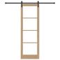 Preview: Schiebetür mit Hardware-Set 'ORKDAL'78x232 cm