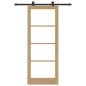 Preview: Schiebetür mit Hardware-Set 'ORKDAL'83x211 cm