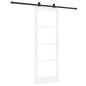 Preview: Schiebetür mit Hardware-Set 'ORKDAL'Weiß 78x211 cm