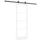 Preview: Schiebetür mit Hardware-Set 'ORKDAL'Weiß 78x211 cm
