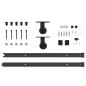 Preview: Schiebetür mit Hardware-Set 'ORKDAL'Weiß 83x211 cm