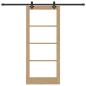 Preview: Schiebetür mit Beschlagset 86x198.5 cm Massivholzkiefer