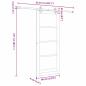 Preview: Schiebetür mit Hardware-Set 86x211 cm Massivholz Kiefer