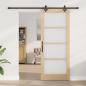 Preview: Schiebetür mit Hardware-Set 86x211 cm Massivholz Kiefer