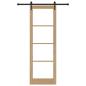 Preview: Schiebetür mit Hardware-Set 'ORKDAL'78x232 cm