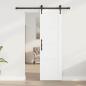 Preview: Schiebetür mit Montageset 'ORKDAL'Weiß Massivholz Kiefer