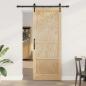 Preview: ARDEBO.de - Schiebetür mit Hardware-Set 'ORKDAL'aus massivem Kiefernholz