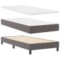 Preview: Boxspringbett mit Matratze Grau 100x200 cm Kunstleder