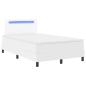 Preview: Boxspringbett mit Matratze Weiß Klein Doppel Schwarz