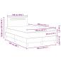 Preview: Boxspringbett mit Matratze Grau 120x200 cm Kunstleder