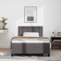Preview: Boxspringbett mit Matratze Grau 120x200 cm Kunstleder