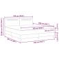 Preview: Boxspringbett mit Matratze Grau Super King Faux Leder