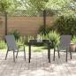Preview: Garten Essgruppe 3 pcs Grau und Schwarz