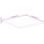Preview: Tischplatte 70x70x2,5 cm Quadratisch Altholz Massiv