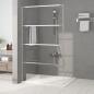Preview: ARDEBO.de - Duschwand für Begehbare Dusche Silbern 115x195 cm ESG-Klarglas